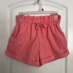 HYFVE Linen Coral Bag Summer Shorts Size Small NWOT